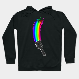 Pixel Rainbow Paint Hoodie